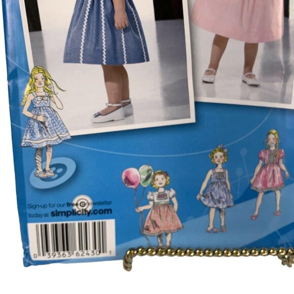 Simplicity 2430 Project Runway Bodice Dress Sundress Pattern Size BB 4 - 8 Uncut - Picture 7 of 7